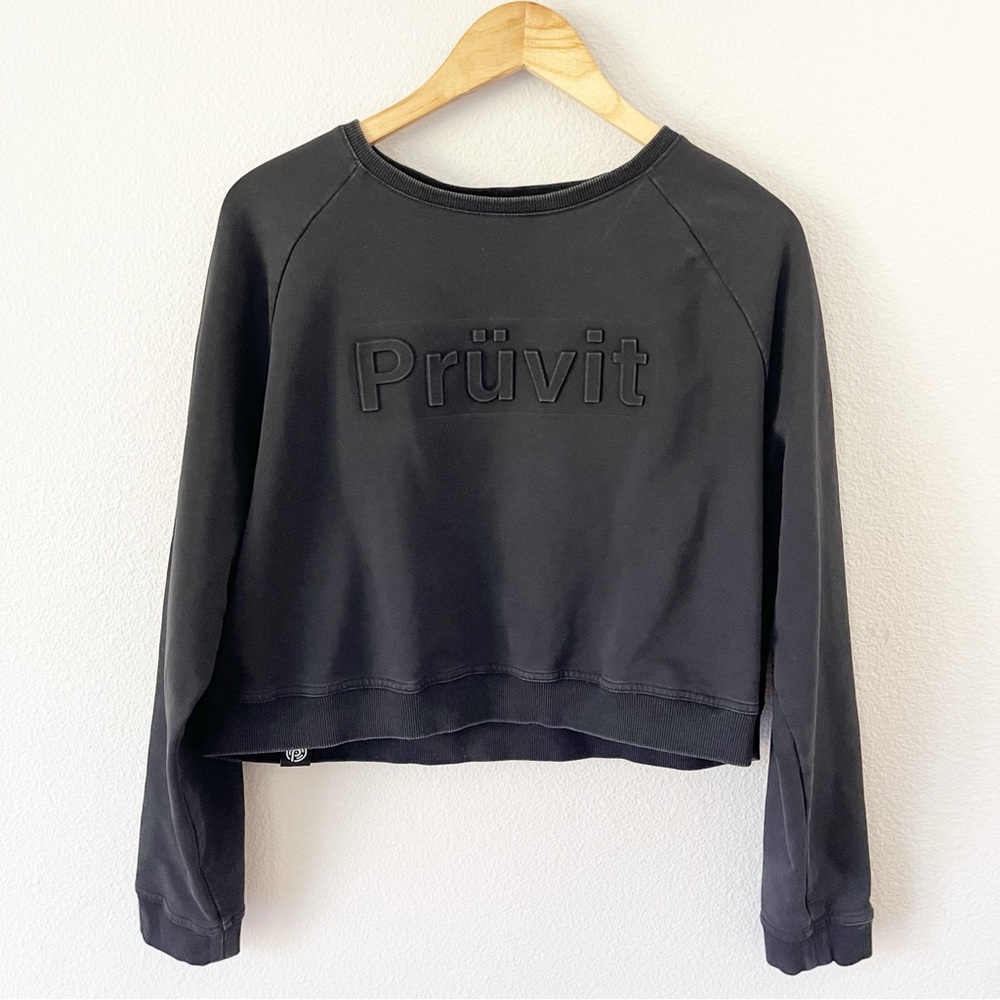 Pruvit Drink Ketones Black/White Crop Sweatshirt Size XL